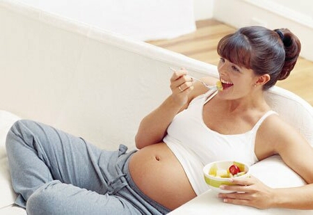 Питание в первой половине беременности